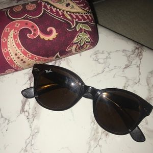 Ray-Ban brown circle frame sunglasses